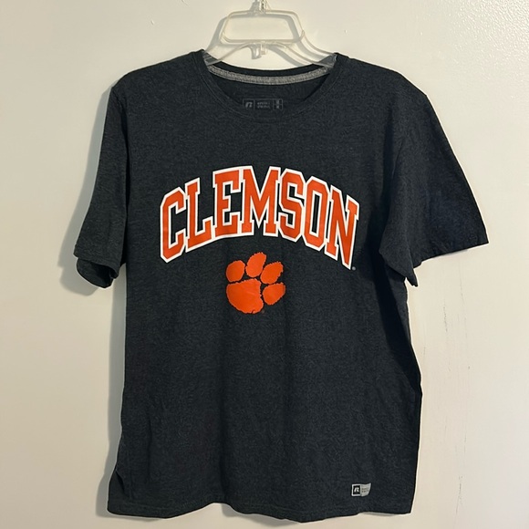Clemson Russell Athletic Dark Gray T-shirt size M. Unisex - Picture 1 of 5